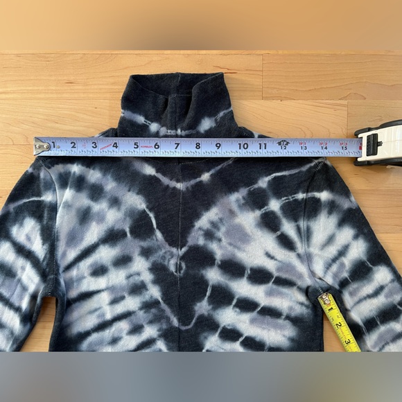 ✌️Psychedelic Groovy Long Sleeve Charcoal/White Tie Dye Free People/We The Free - Picture 9 of 15